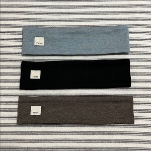 3 Vuori Halo Headband Dreamknit Shade Heather Chia Heather Black Heather Bundle